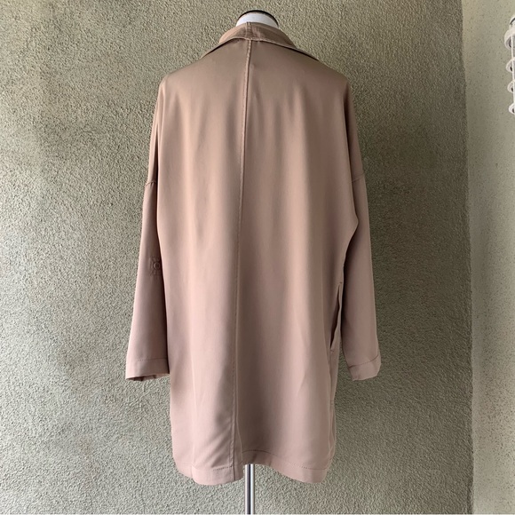 “Max Studio” Classic Waterfall Tan Jacket NWT size L - Picture 5 of 12